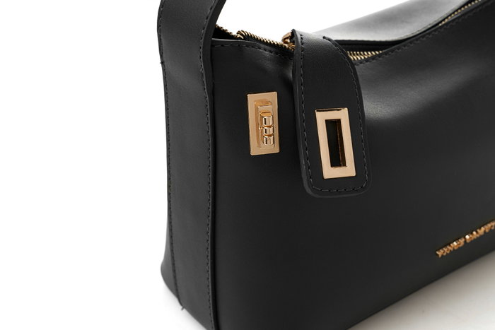 Vince Camuto Novara - Bolso de mano negro en piel de polivinilo, 24x10x16 cm